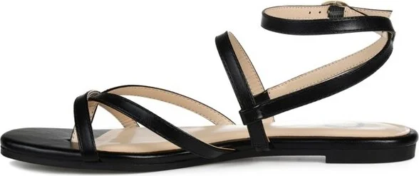 Journee Collection Women's Serissa Multi Strap Flat Sandals Tan - Image 6