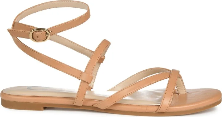 Journee Collection Women's Serissa Strappy Flat Sandals - Image 6