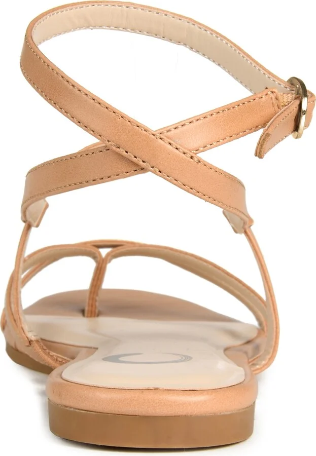 Journee Collection Women's Serissa Strappy Flat Sandals - Image 7