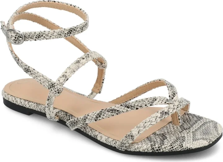 Journee Collection Women's Serissa Strappy Flat Sandals