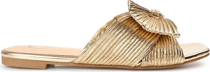 Journee Collection Women's Serlina Bow Flat Sandals - Image 2