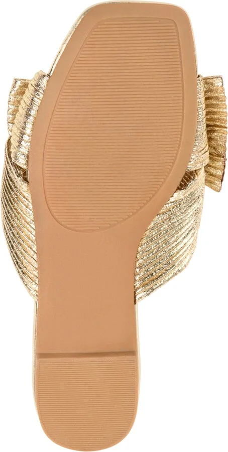 Journee Collection Women's Serlina Bow Flat Sandals - Image 5