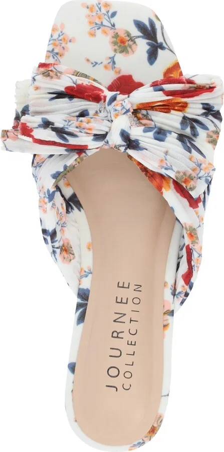 Journee Collection Women's Serlina Bow Flat Sandals - Image 8