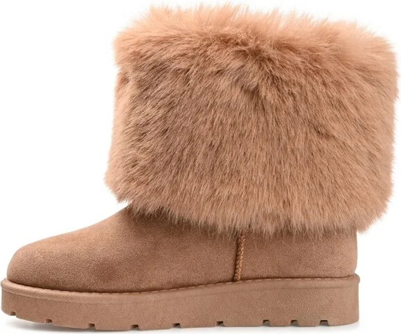 Journee Collection Women's Shanay Round Toe Pull On Winter Boots Black - Image 6