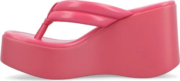 Journee Collection Women's Shareene Slip On Platform Wedge Sandals Mint - Image 3