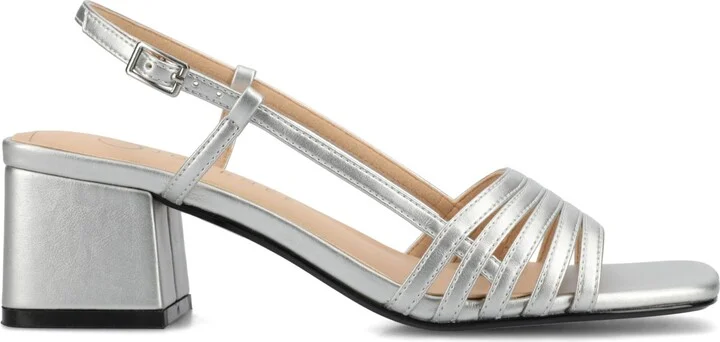 Journee Collection Women's Shayana Slingback Block Heel Sandals - Image 2