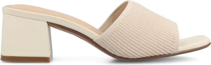 Journee Collection Women's Shilin Slip On Knit Dress Sandals - Image 2