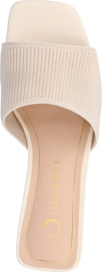 Journee Collection Women's Shilin Slip On Knit Dress Sandals - Image 4