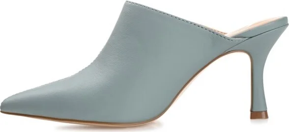 Journee Collection Women's Shiyza Mules High Stiletto Pointed Toe Pumps Tan - Image 5