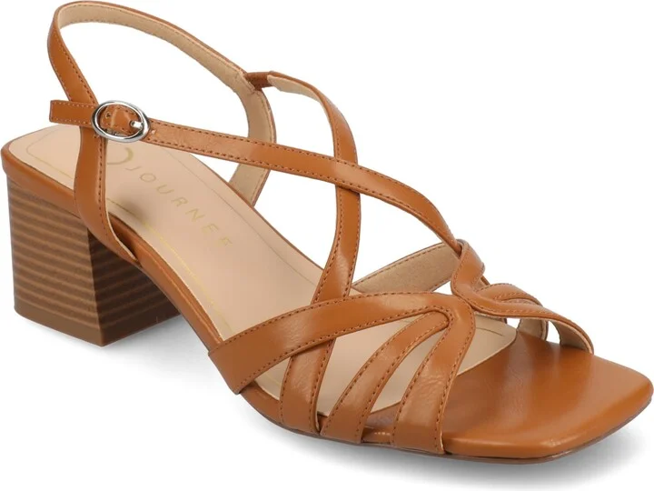 Journee Collection Women's Shyla Block Heel Dress Sandals