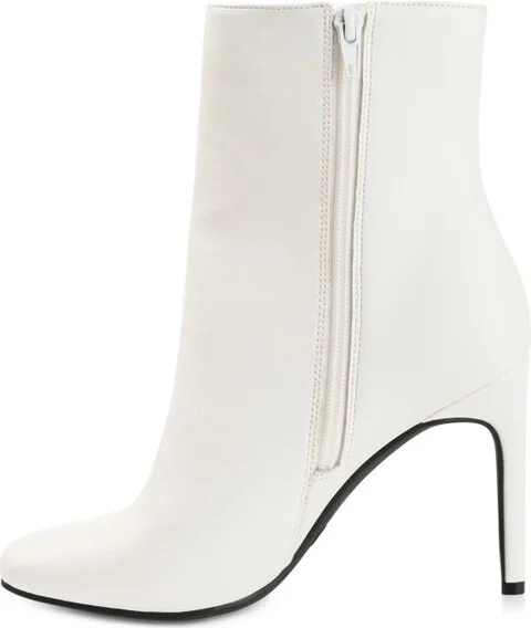 Journee Collection Women's Silvy Inside Zip Stiletto Booties Snake - Image 4
