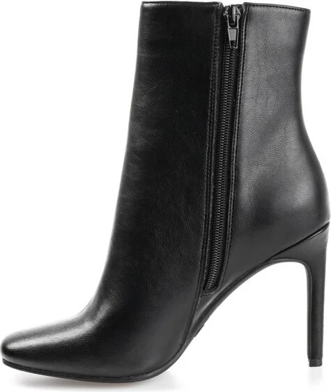 Journee Collection Women's Silvy Inside Zip Stiletto Booties Snake - Image 5