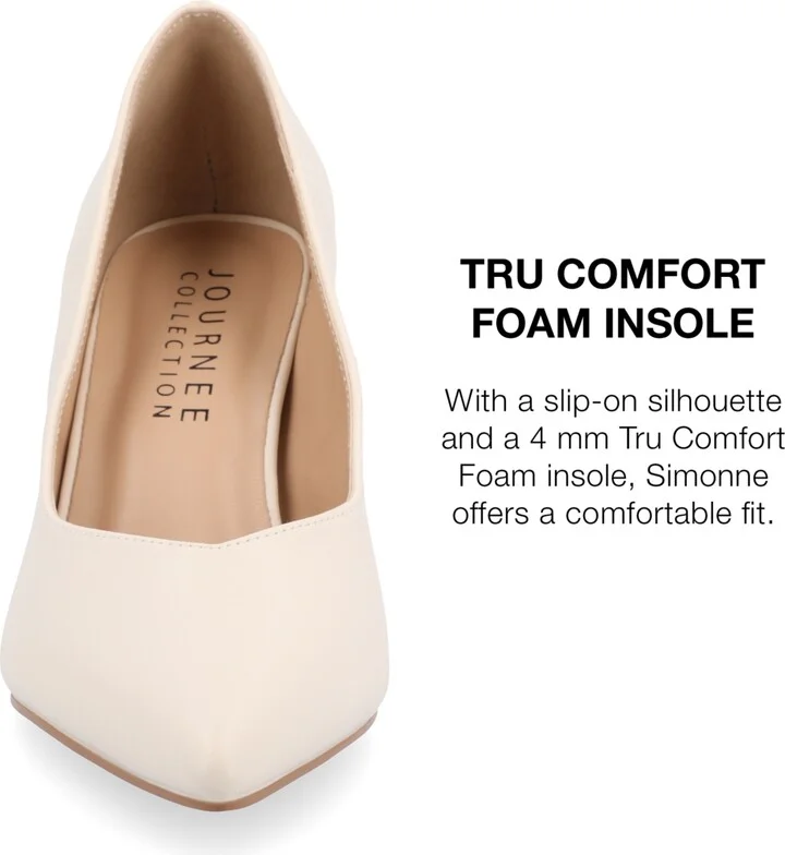 Journee Collection Women's Simonne Block Heel Pointed Toe Pumps - Image 6
