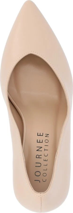 Journee Collection Women's Simonne Block Heel Pointed Toe Pumps - Image 9