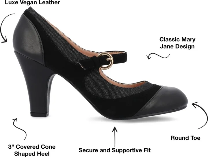 Journee Collection Women's Siri Round Toe Mary Jane Pumps - Image 6