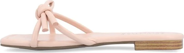 Journee Collection Women's Soma Slide Low Block Heel Sandals Pink - Image 5