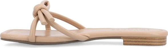 Journee Collection Women's Soma Slide Low Block Heel Sandals Pink - Image 7