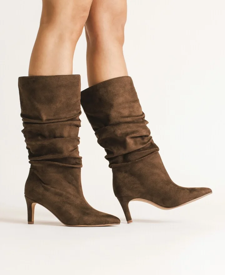 Journee Collection Women's Sonnet Pointed Toe Slouchy Dress Boots - Image 10