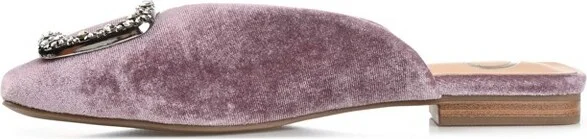 Journee Collection Women's Sonnia Mules Square Toe Slip On Flats Brown - Image 5