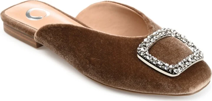 Journee Collection Women's Sonnia Velvet Mules