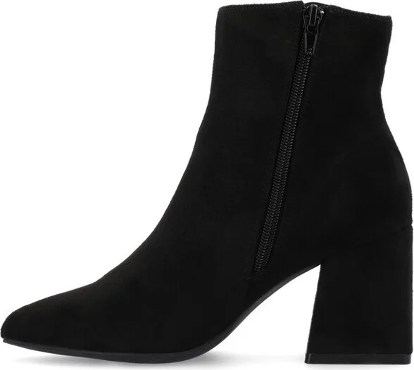 Journee Collection Women's Sorren Booties Patent/Black - Image 3