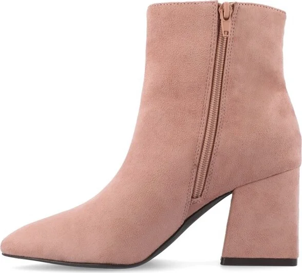 Journee Collection Women's Sorren Booties Patent/Black - Image 5