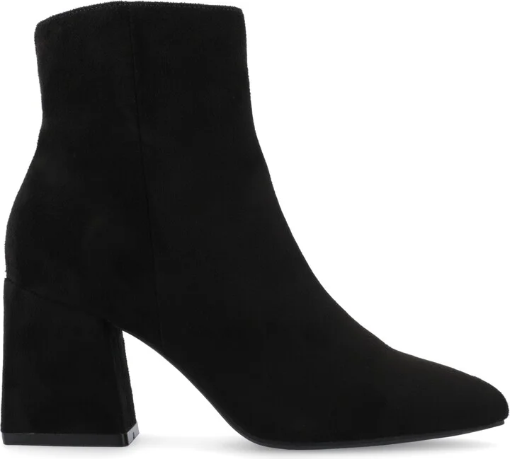 Journee Collection Women's Sorren Pointed Toe Block Heel Dress Booties - Image 2