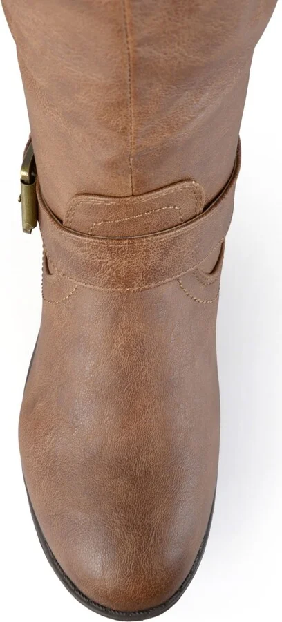 Journee Collection Women's Spokane Wide Calf Knee High Riding Boots - Image 2