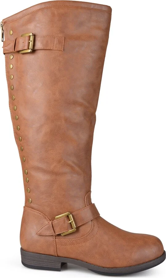 Journee Collection Women's Spokane Wide Calf Knee High Riding Boots - Image 4