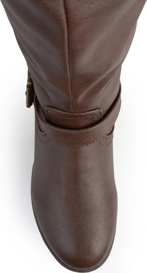 Journee Collection Women's Spokane Wide Calf Knee High Riding Boots - Image 6