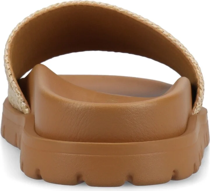 Journee Collection Women's Starr Slide Footbed Flat Sandals - Image 3