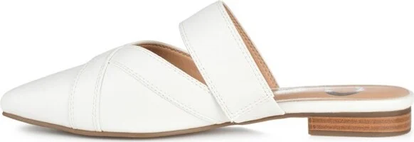 Journee Collection Women's Stasi Slip On Pointed Toe Mules Flats Grey - Image 3