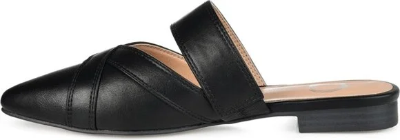 Journee Collection Women's Stasi Slip On Pointed Toe Mules Flats Grey - Image 5