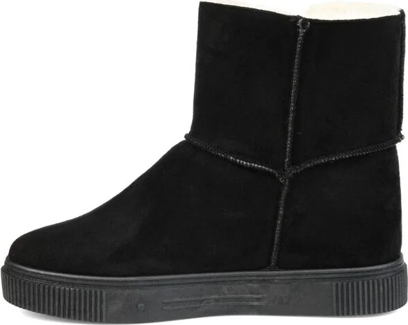 Journee Collection Women's Stelly Round Toe Winter Boots Black - Image 2
