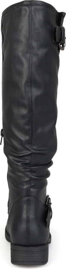 Journee Collection Women's Stormy Extra Wide Calf Knee High Riding Boots - Image 8