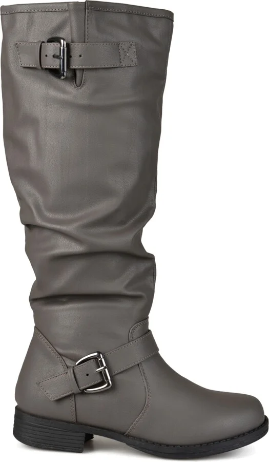 Journee Collection Women's Stormy Wide Calf Knee High Riding Boots - Image 7