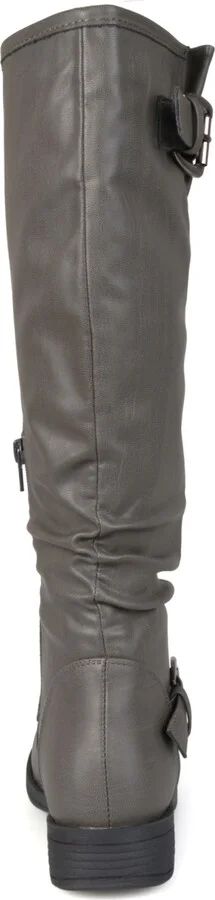 Journee Collection Women's Stormy Wide Calf Knee High Riding Boots - Image 8