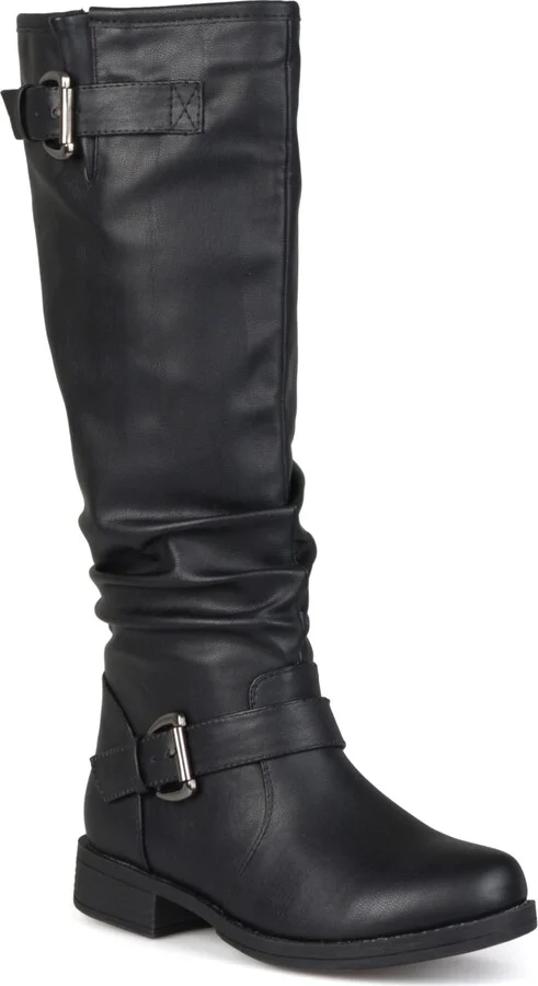 Journee Collection Women's Stormy Wide Calf Knee High Riding Boots
