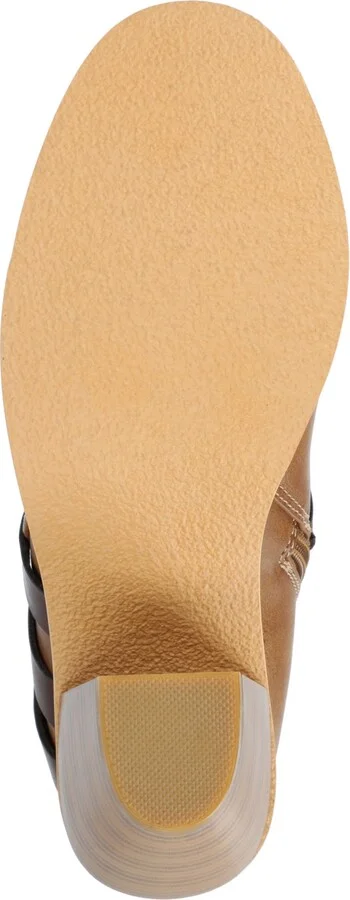 Journee Collection Women's Strap Round Toe Stacked Heel Dress Booties - Image 9