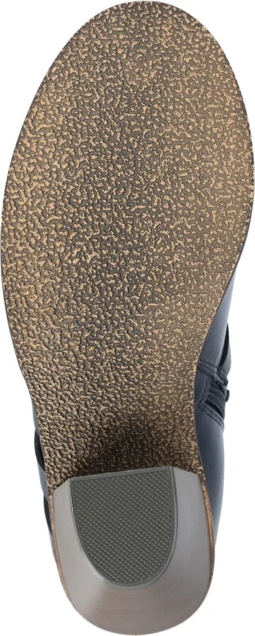 Journee Collection Women's Strap Wide Width Round Toe Stacked Heel Dress Booties - Image 5