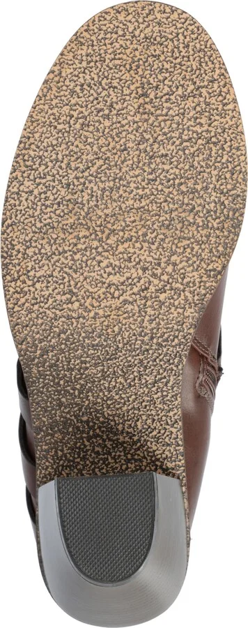 Journee Collection Women's Strap Wide Width Round Toe Stacked Heel Dress Booties - Image 9