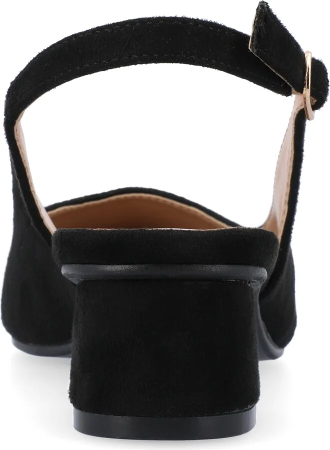 Journee Collection Women's Sylvia Block Heel Slingback Pumps - Image 3