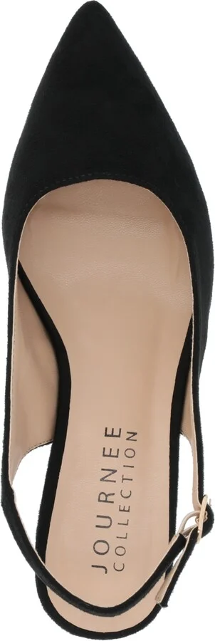 Journee Collection Women's Sylvia Block Heel Slingback Pumps - Image 4