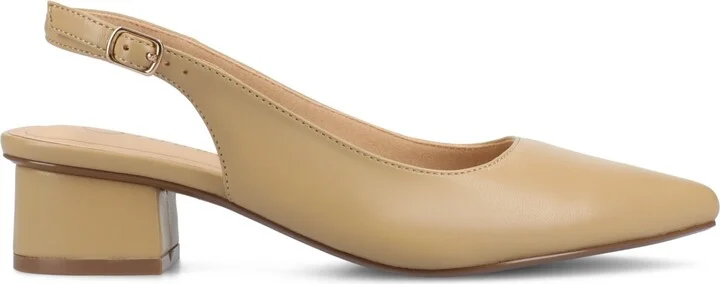 Journee Collection Women's Sylvia Block Heel Slingback Pumps - Image 7