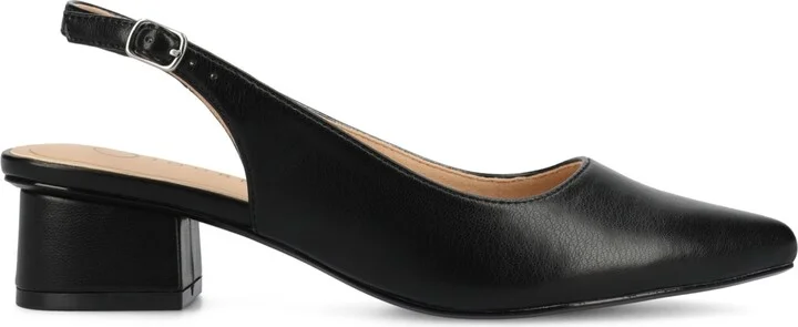 Journee Collection Women's Sylvia Block Heel Slingback Pumps - Image 11