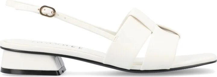 Journee Collection Women's Tabatha Block Heel Slingback Flat Sandals - Image 2