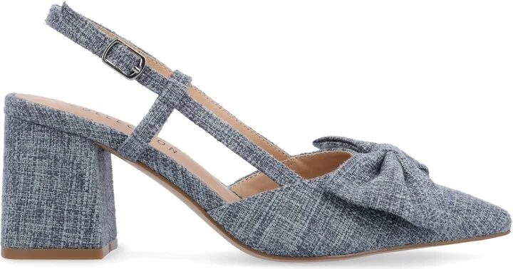 Journee Collection Women's Tailynn Block Heel Pumps - Image 6