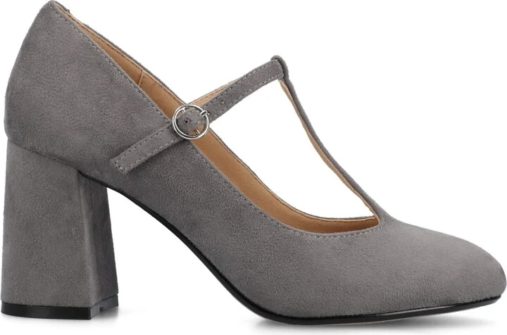 Journee Collection Women's Talani T-strap Almond Toe Dress Pumps - Image 2