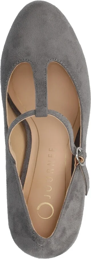 Journee Collection Women's Talani T-strap Almond Toe Dress Pumps - Image 4