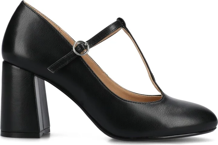 Journee Collection Women's Talani T-strap Almond Toe Dress Pumps - Image 6